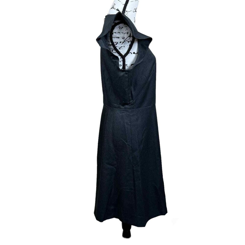 LOFT Women 10 Dress Charcoal Gray Twill Flutter Sleeve Sheath Office business - Picture 3 of 16